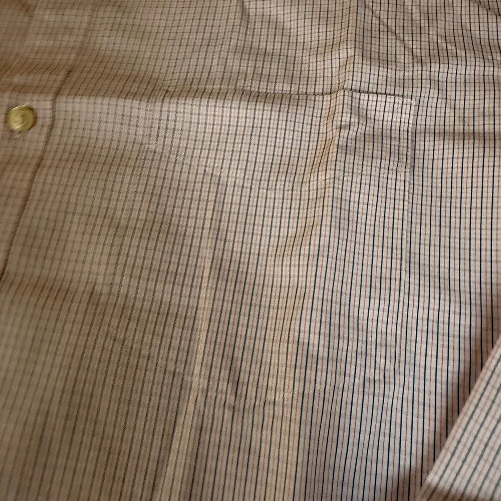 J. Crew Haberdashery Mens XL Pink Plaid Check 80's 2-Ply Button Down Dress Shirt